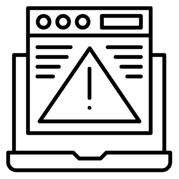 Website Error Vector Illustration Style