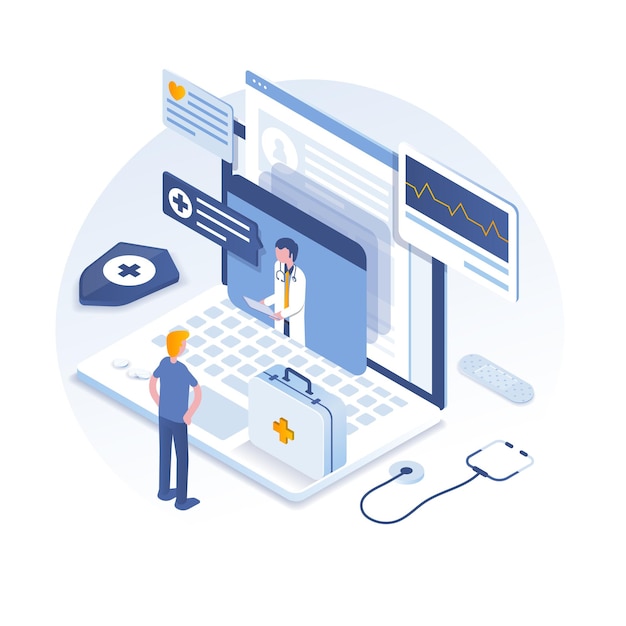 Website Health Vector Design Template