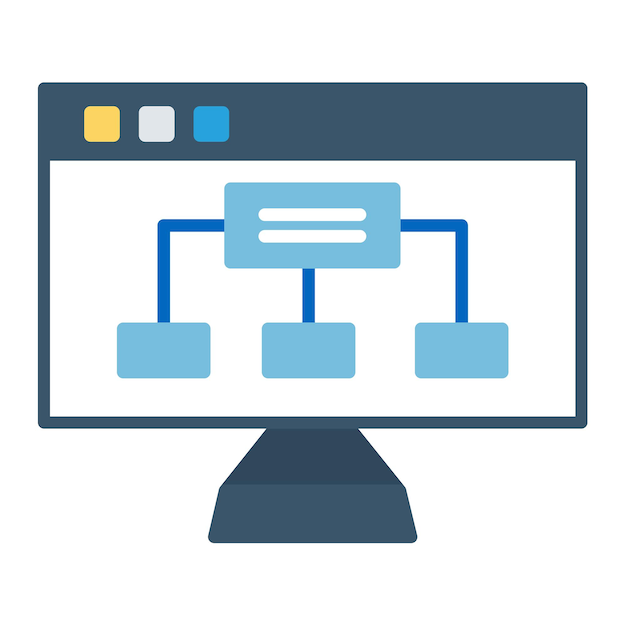 Website Hierarchy Vector Illustration