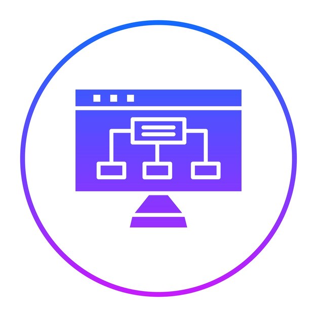 Website Hierarchy Vector Illustration