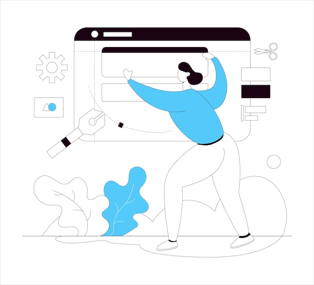 website illustration vector design