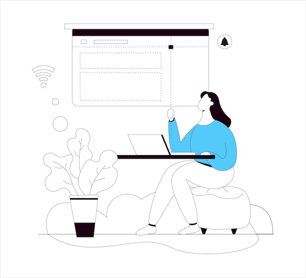 website illustration vector design