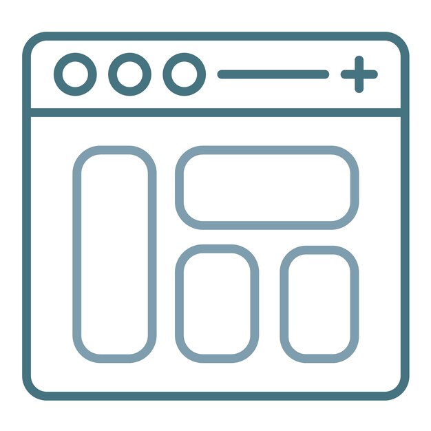 Website Layout Flat Illustration