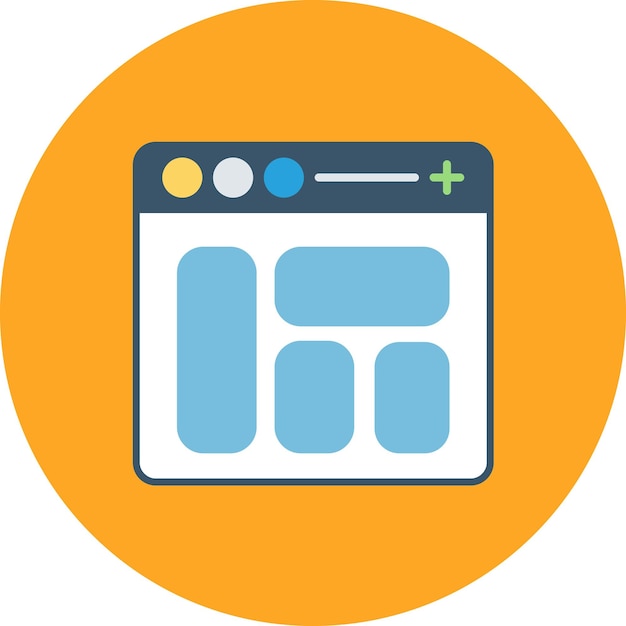 Website Layout Flat Illustration