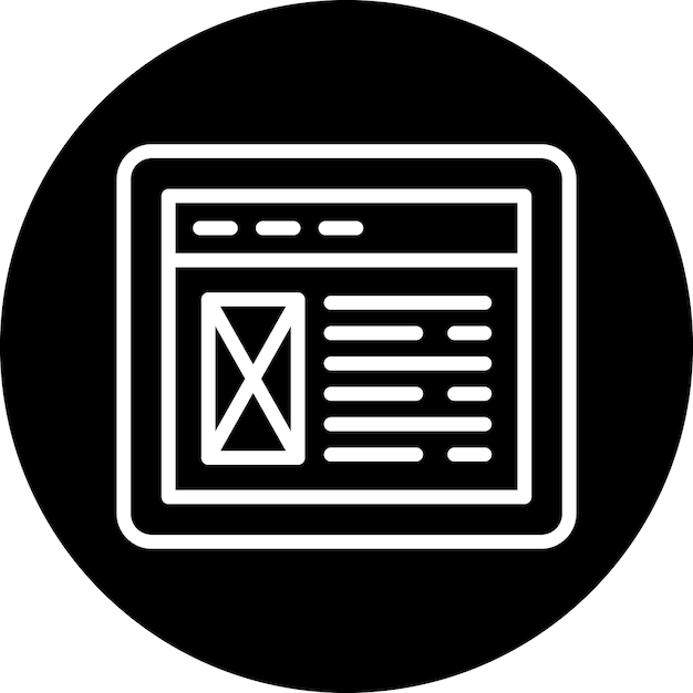 Website Layout Icon Style