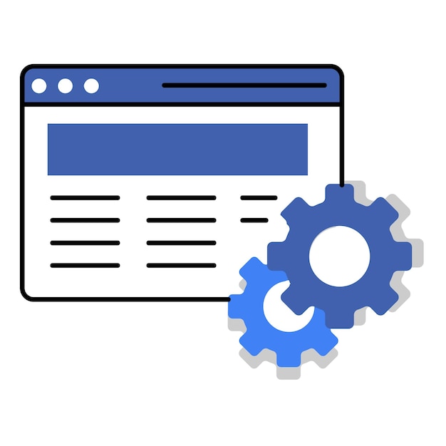 Website Optimization Vector Icon Showing Website Performance Audit SEO Digital Growth Strategy