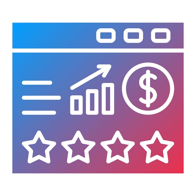 Website Rating icon vector image Can be used for SEO and SEM