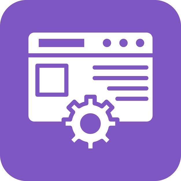 website settings vector icon illustration of seo and sem iconset