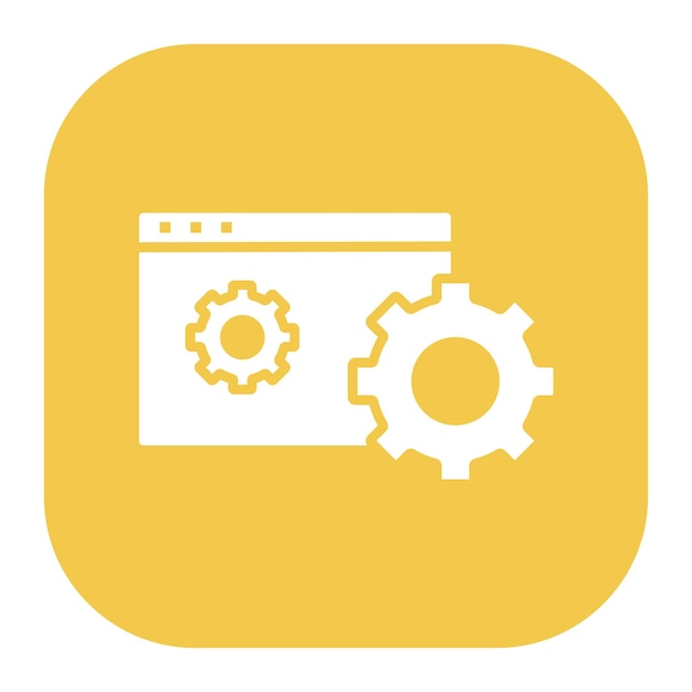 Website Settings Vector Illustration