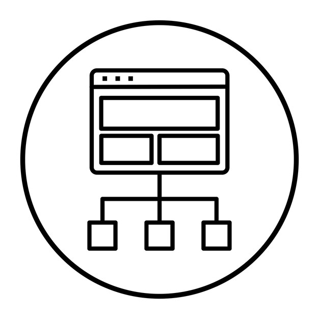 Website Structure Vector Illustration