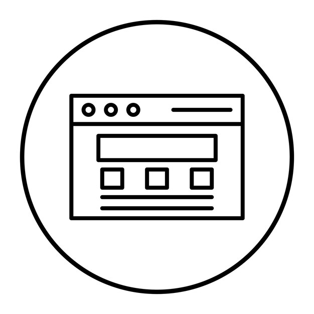 Website Template vector icon Can be used for No Code iconset
