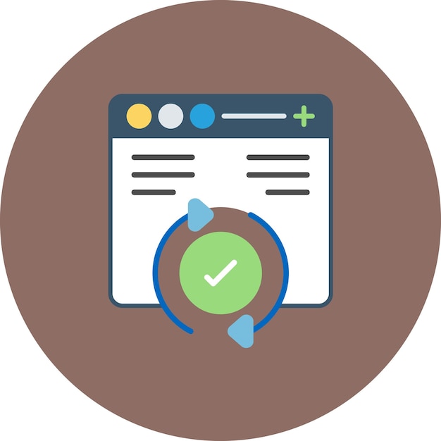 Website Update Flat Illustration