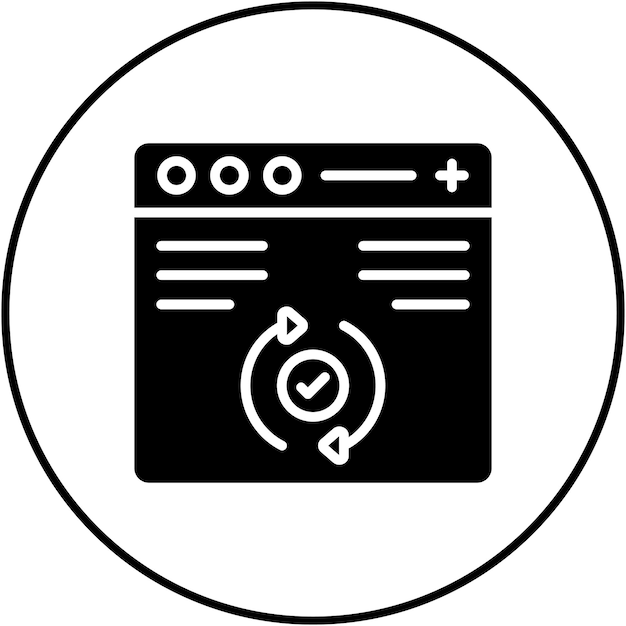 Website Update icon vector image Can be used for Computer Programming