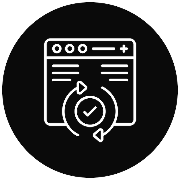 Website Update icon vector image Can be used for Computer Programming