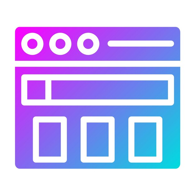 Website Vector Icon Design Illustration