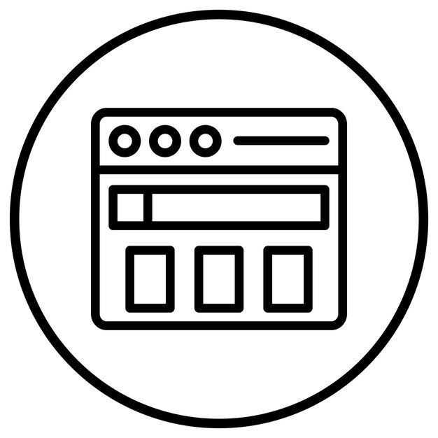 Website Vector Icon Design Illustration