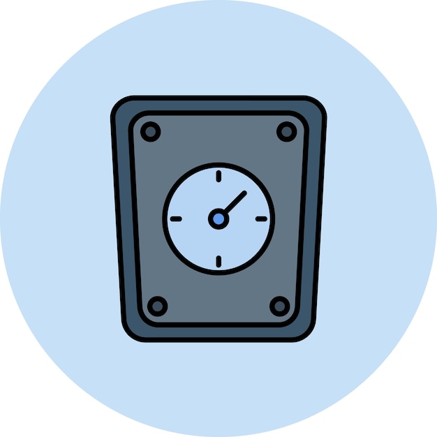 Weight Scale Flat Illustration