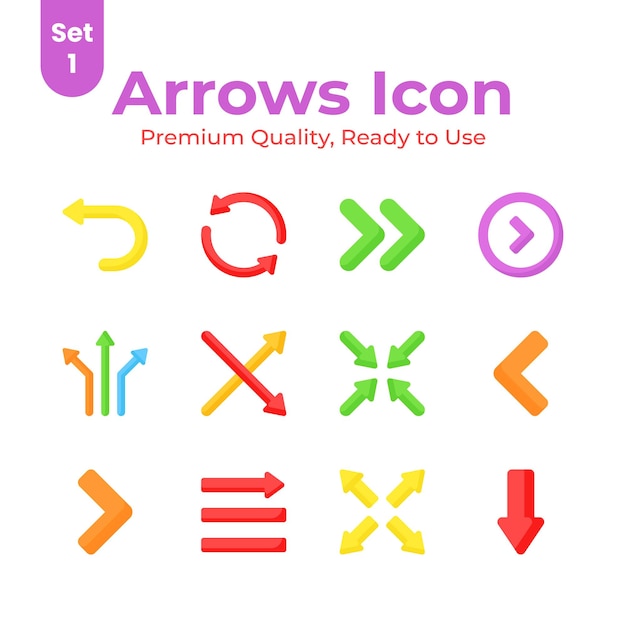 Well designed arrows vectors set ready for premium use