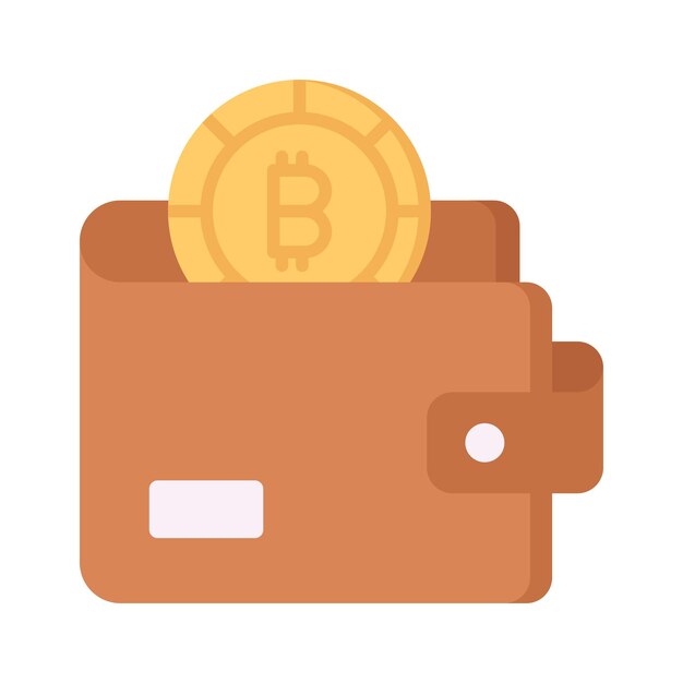 Well designed icon of digital wallet in trendy style