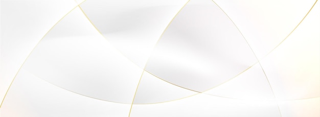 white abstract background with golden lines