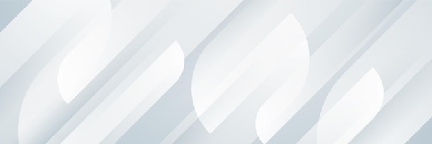 white abstract banner modern elegant white gray banner with creative design and shiny lines minimal vector stripes design simple texture graphic element vector abstract pattern background template