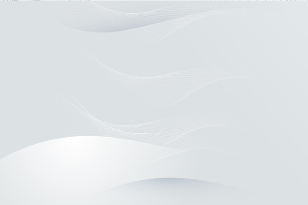 white abstract minimal background design with waveline