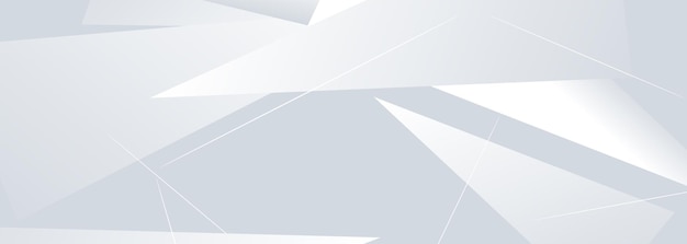 White abstract vector geometric background with triangle 3D mosaic for website, landing page, header. Vector illustration