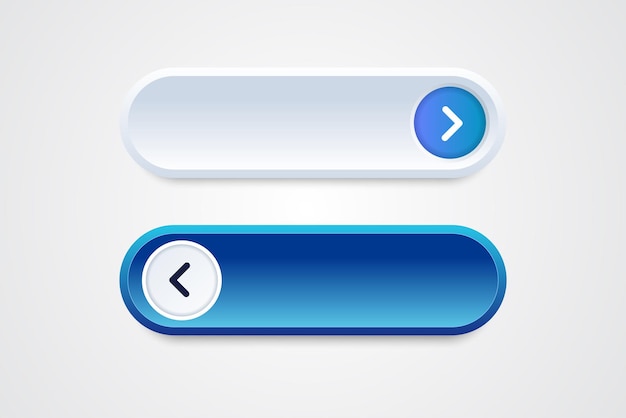 white and blue button with an arrow web site icon template and uiservices blogs websites