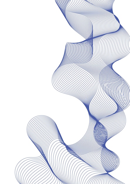 White background with wavy blue lines