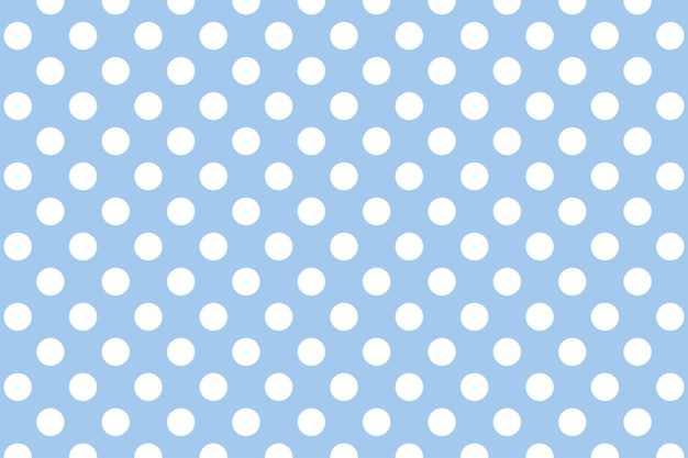 White Dots Blue Background
