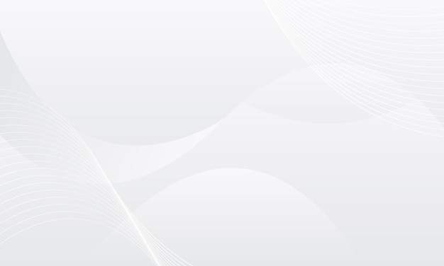 White Grey Background Wave Shape Pattern Design Backdrop Banner For Wallpaper and Presentation