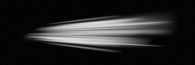 White line speed The effect of a luminous vortex the movement of rays