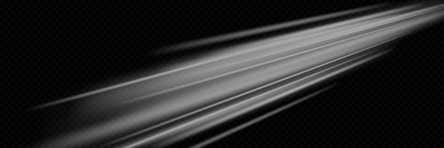 White line speed The effect of a luminous vortex the movement of rays