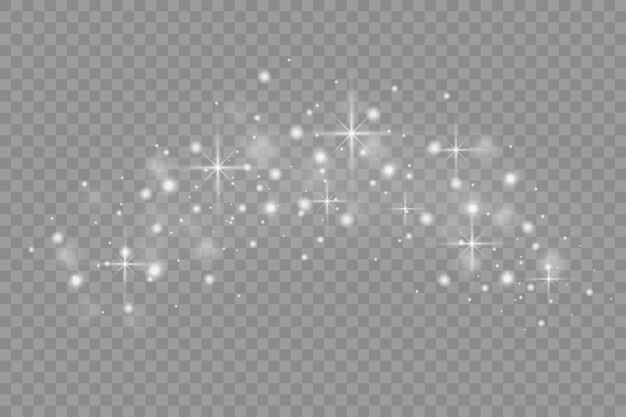 white sparks special light vector