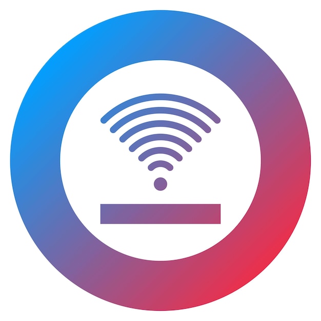 Wi Fi icon vector image Can be used for 3d Printing