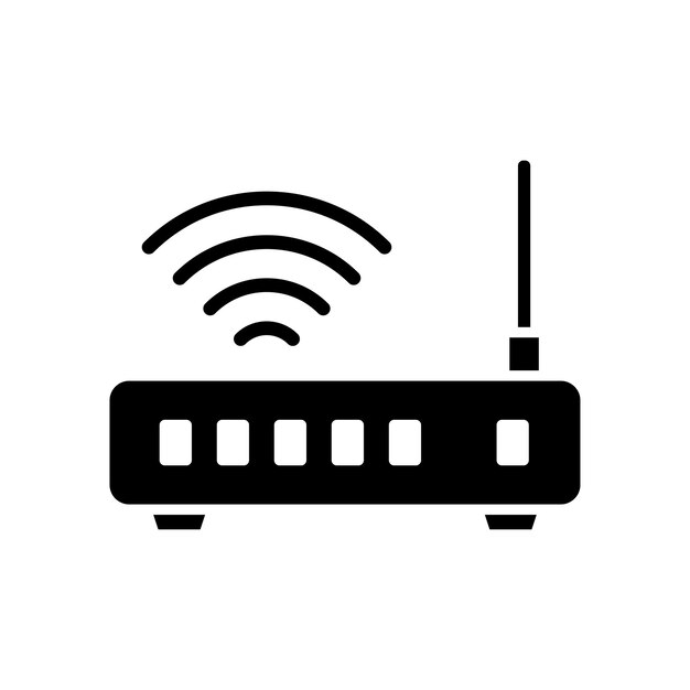 wifi router icon vector design template simple and clean
