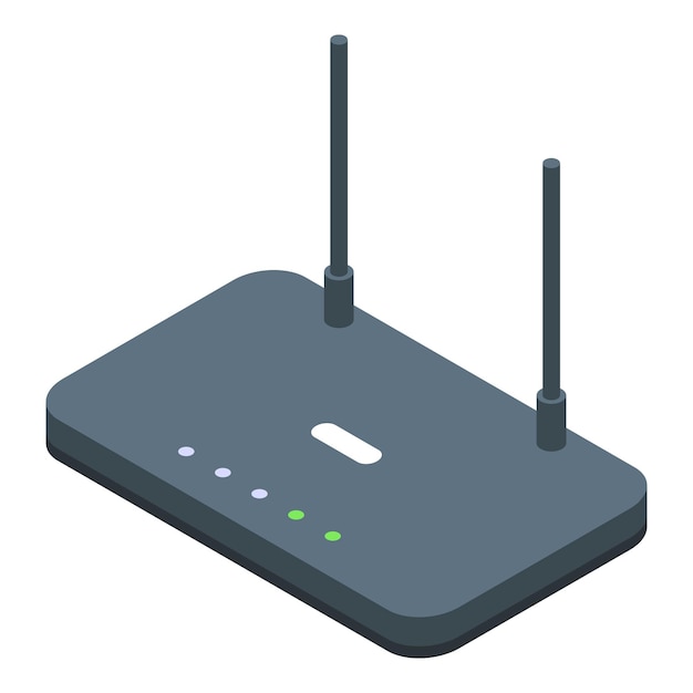 wifi router remote access icon isometric of wifi router remote access vector icon for web design isolated on white background