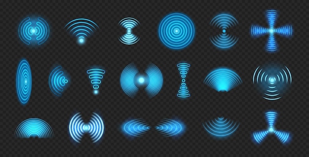 Wifi wave or sound signal sensor effect light