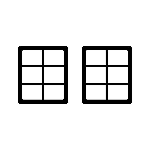 window icon vector template illustration logo design