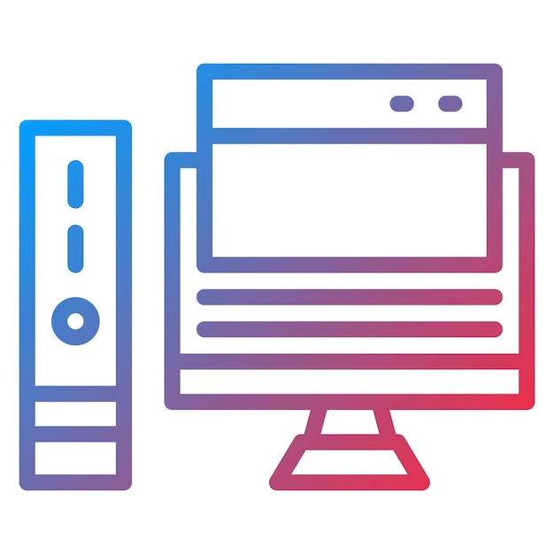 Windows Computer icon vector image Can be used for Coworking Space