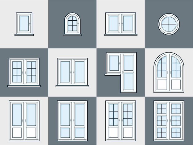 windows of different types