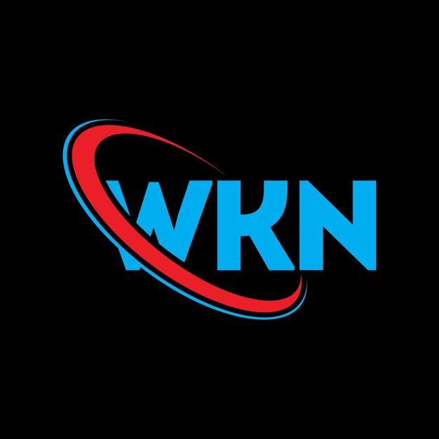 WKN logo WKN letter WKN letter logo design Initials WKN logo linked with circle and uppercase monogram logo WKN typography for technology business and real estate brand