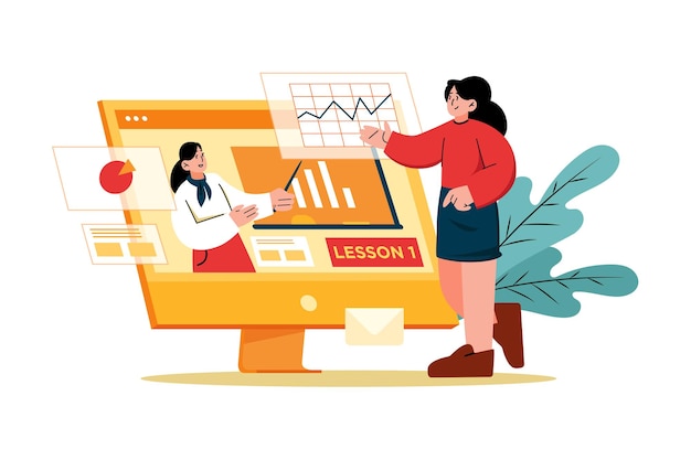 women doing an online certificate course