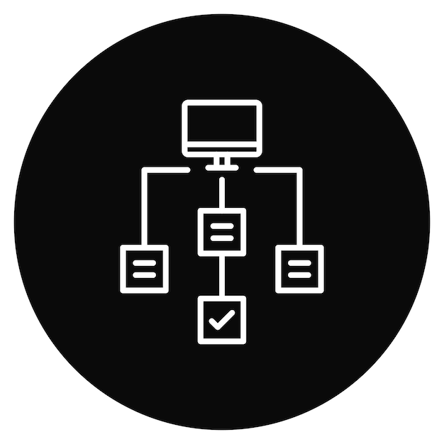 Workflow icon vector image Can be used for Coding and Development