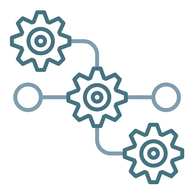 Workflow Process Flat Illustration