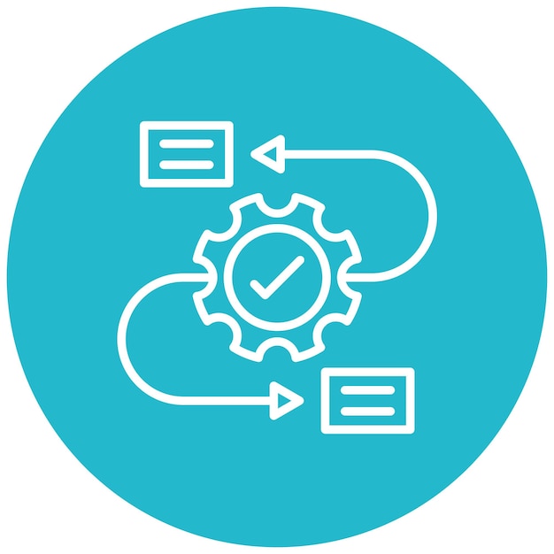 Workflow vector icon Can be used for Action Plan iconset