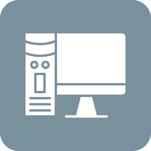 Workstation icon vector image Can be used for Cloud Computing