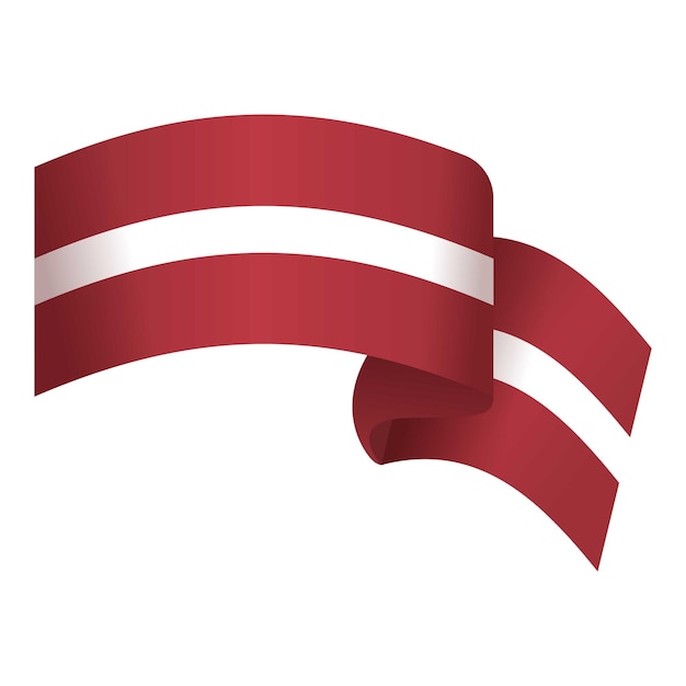 World flag icon cartoon vector Latvia country Earth border