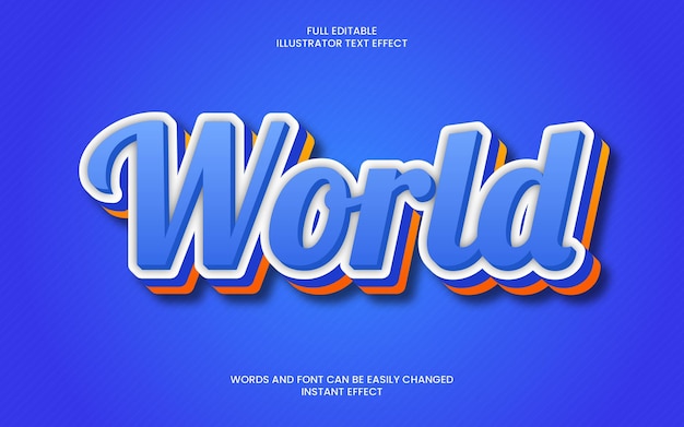World Text Effect