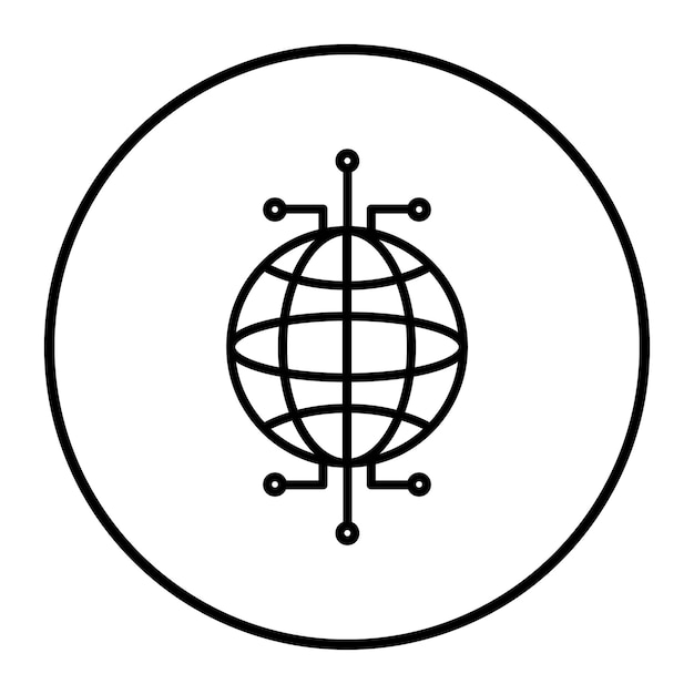 Worldwide Network Vector Illustration